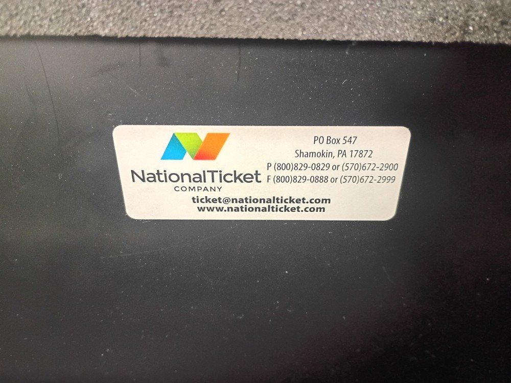 National Ticket Briefcase Cash Register Drawer Suitcase w/ Pad Lock Loop **EUC!