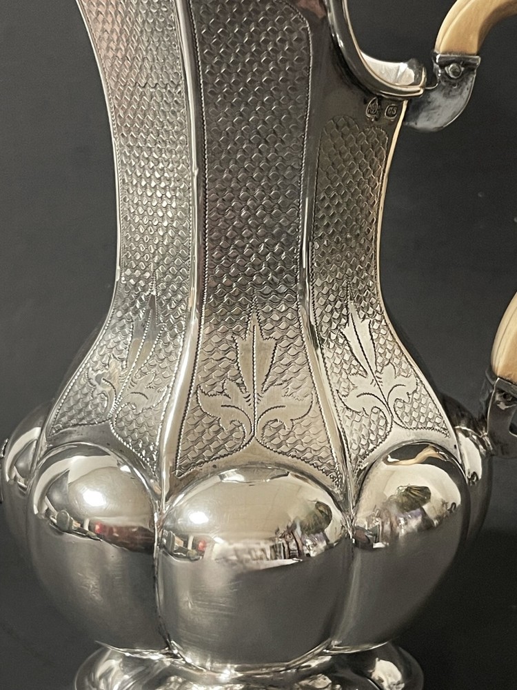 Original Antique 1863 Austrian Christian Sander SIlver (13 Loth) Pitcher