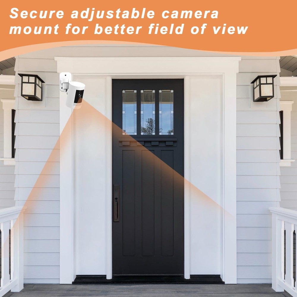 2Pack Ring Camera Wall Mount,Compatible with Mount 2P, White