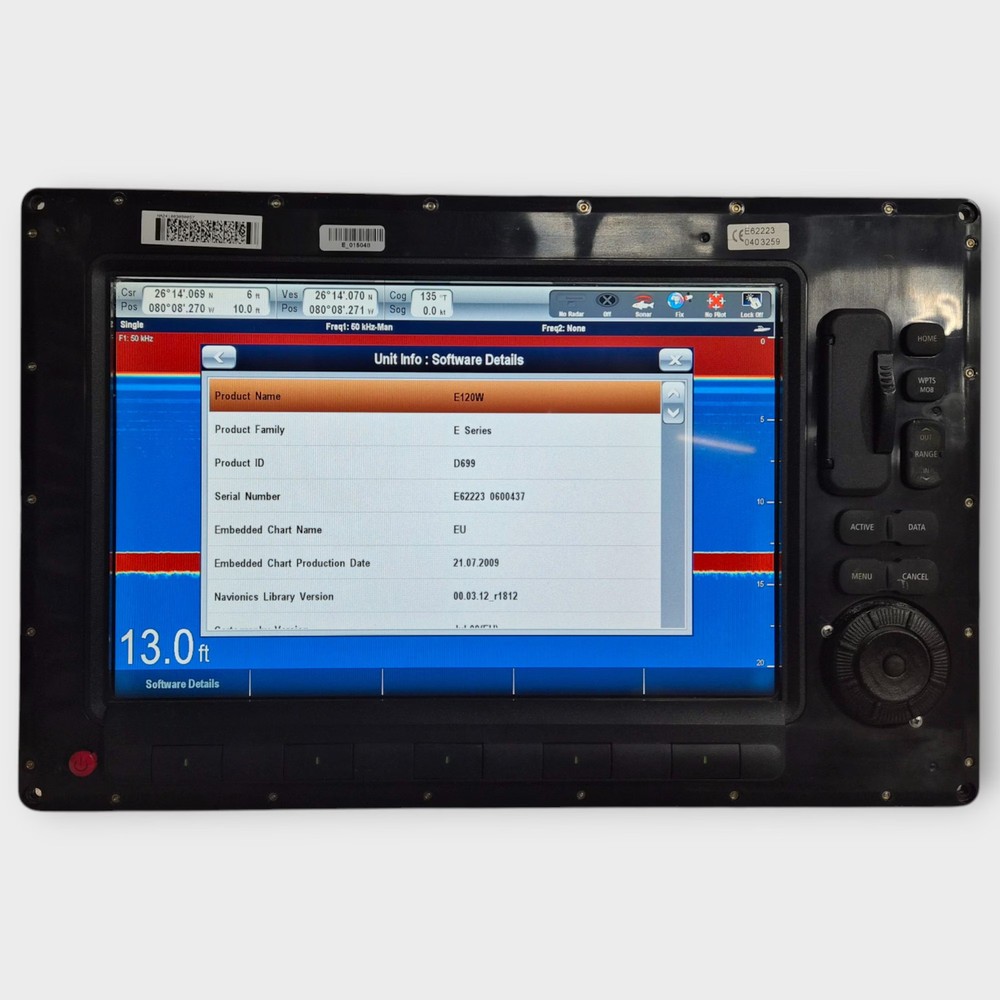 Raymarine E120W Widescreen Multifunction Display E62223-EU *CORE ONLY* Tested