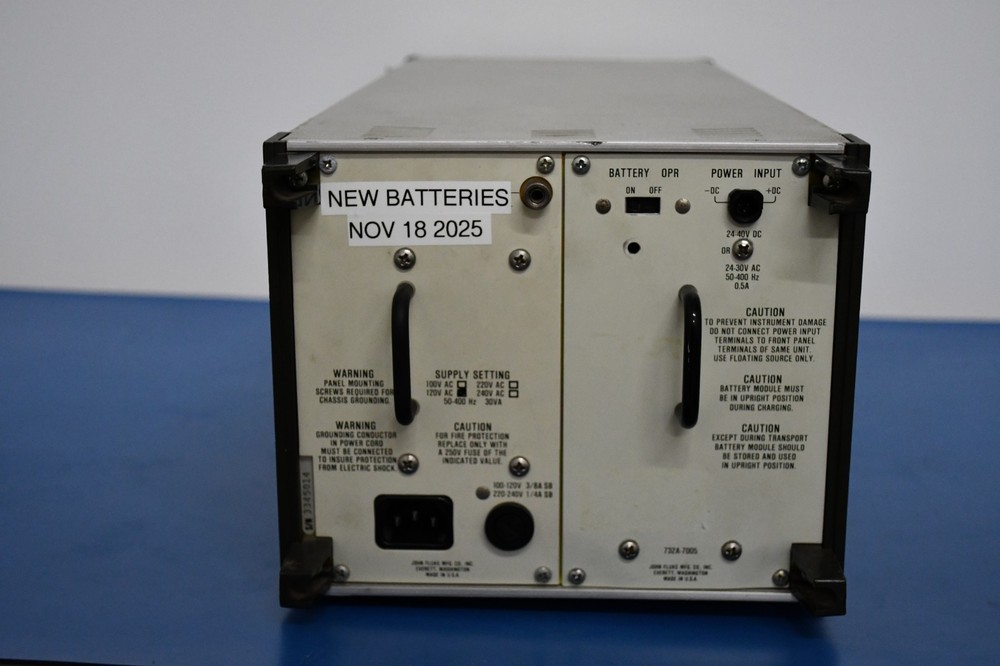 Fluke 732A DC Voltage Reference Standard 10V DC Calibration