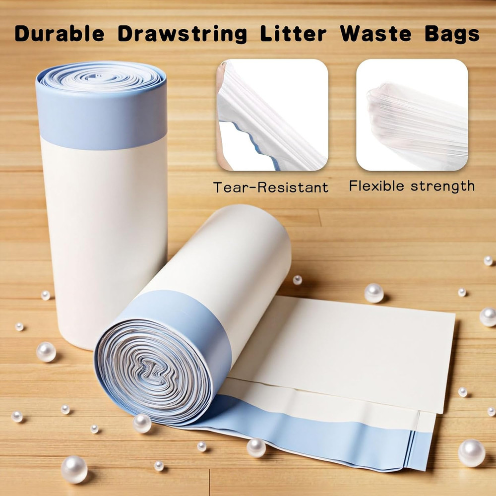 40 Pack Cat Litter Box Liners for Self Cleaning Litter Box