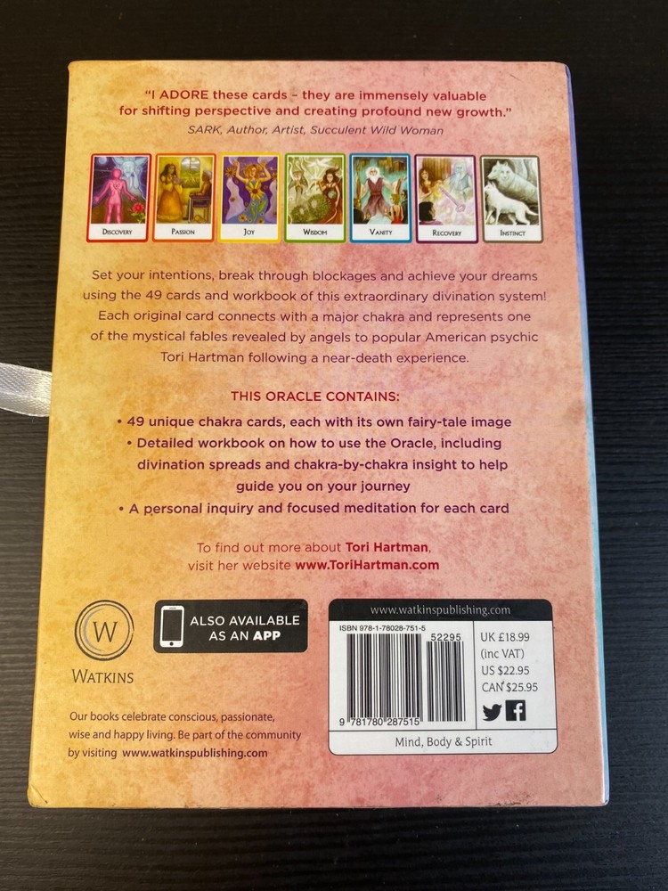 Chakra Wisdom Oracle Card set by Tori Hartman