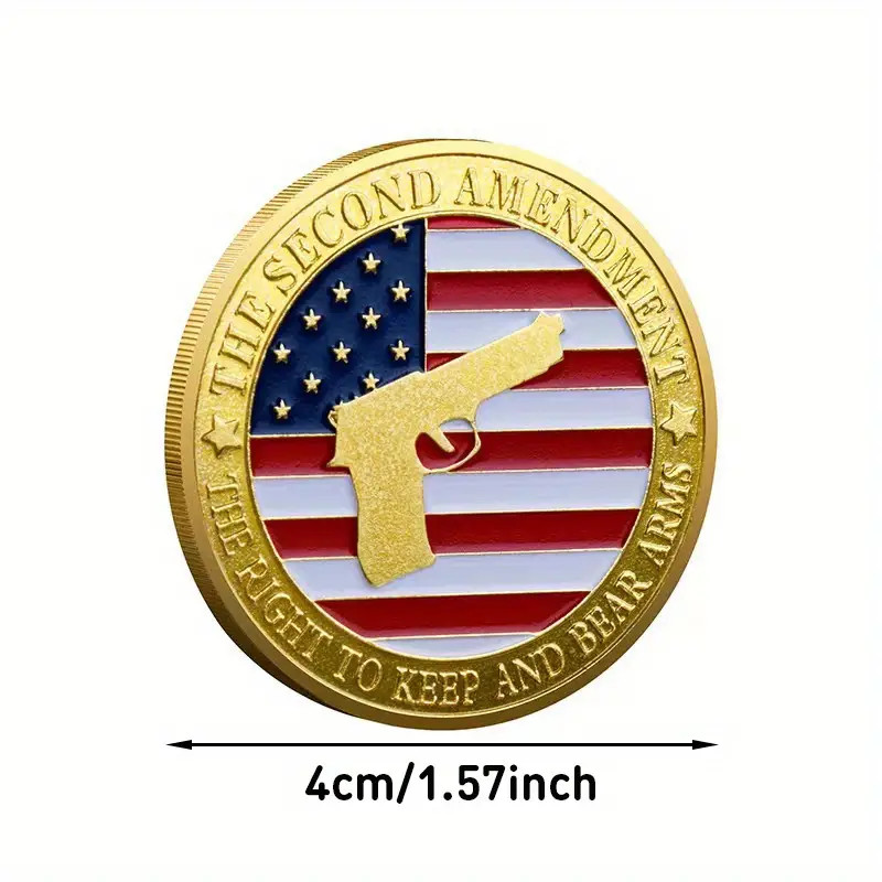 Constitution Second Amendment Government Challenge Coin Collectable 2nd 1-pc