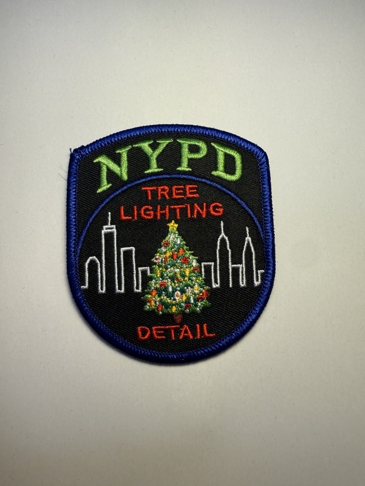 NYPD Tree Lighting detail Rockefeller center Patch