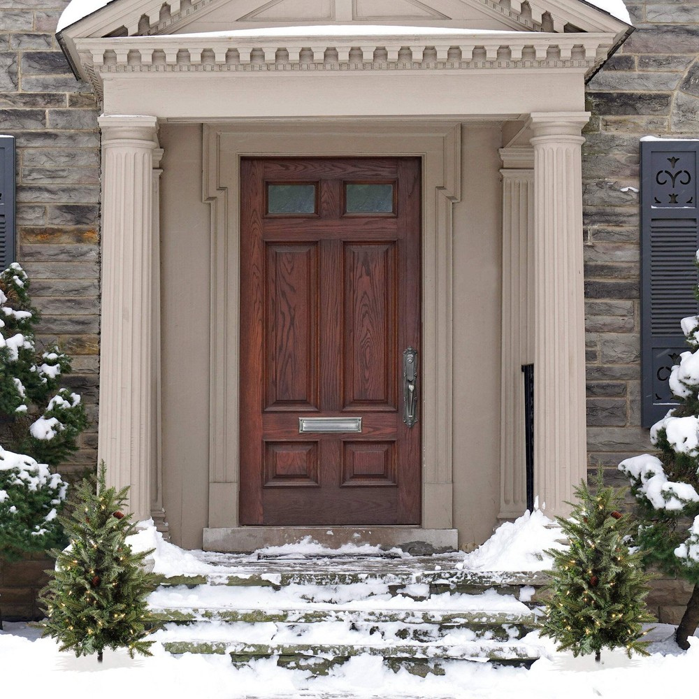 3 ft. Pre-Lit Pathway Tree with Clear Lights, Plug-In