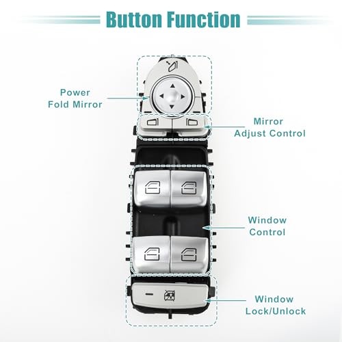 Front Left Driver Side Power Window Switch Window Control Switch Fit for