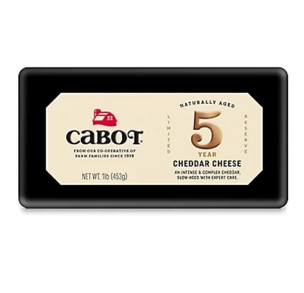 Cabot 5 Year Aged Cheddar Cheese – 1 lb