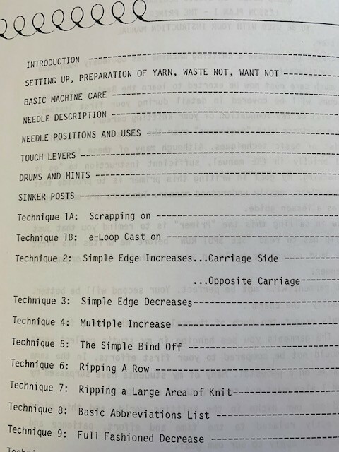Nicely Knit Primer I for Singer, Studio, Silver Reed