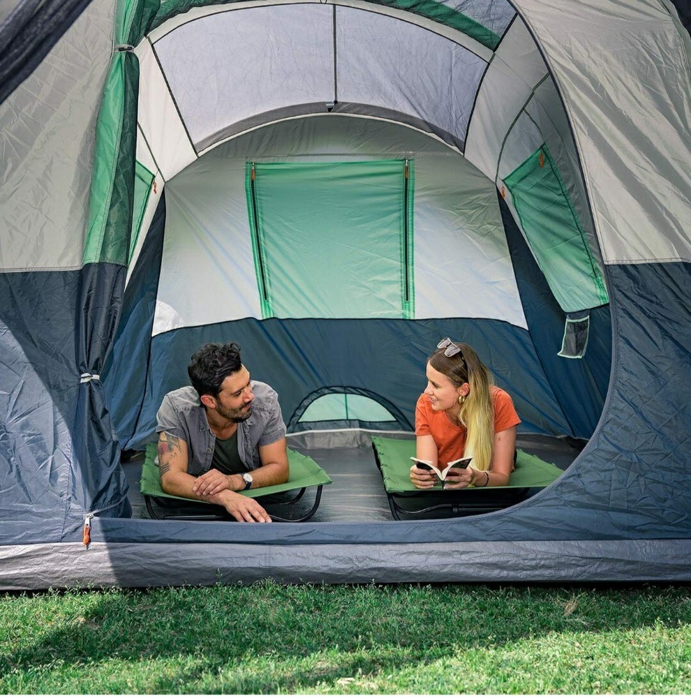 EVER ADVANCED Folding Camping Cot for Adults Compact Sleeping Cots with Carry...