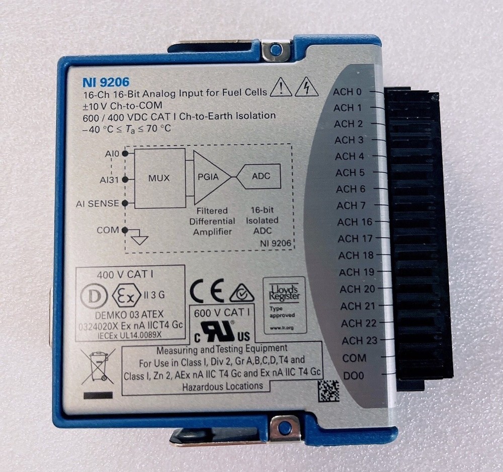 National Instruments NI 9206 cDAQ Module Functionally intact