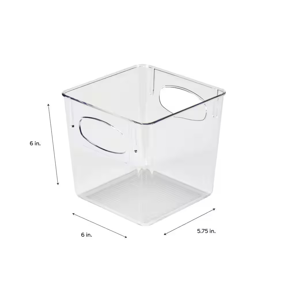 Small Square Horizontal Organizer in Clear