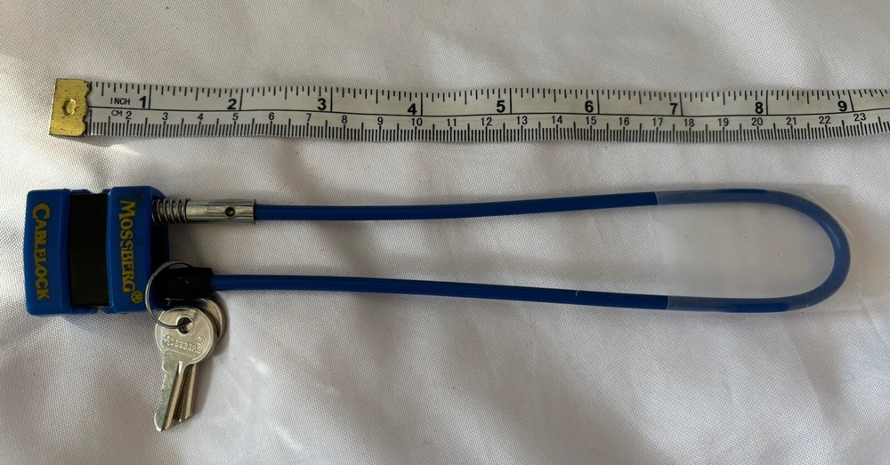 New Blue Mossberg Cablelock Lock For Guns, Firearms