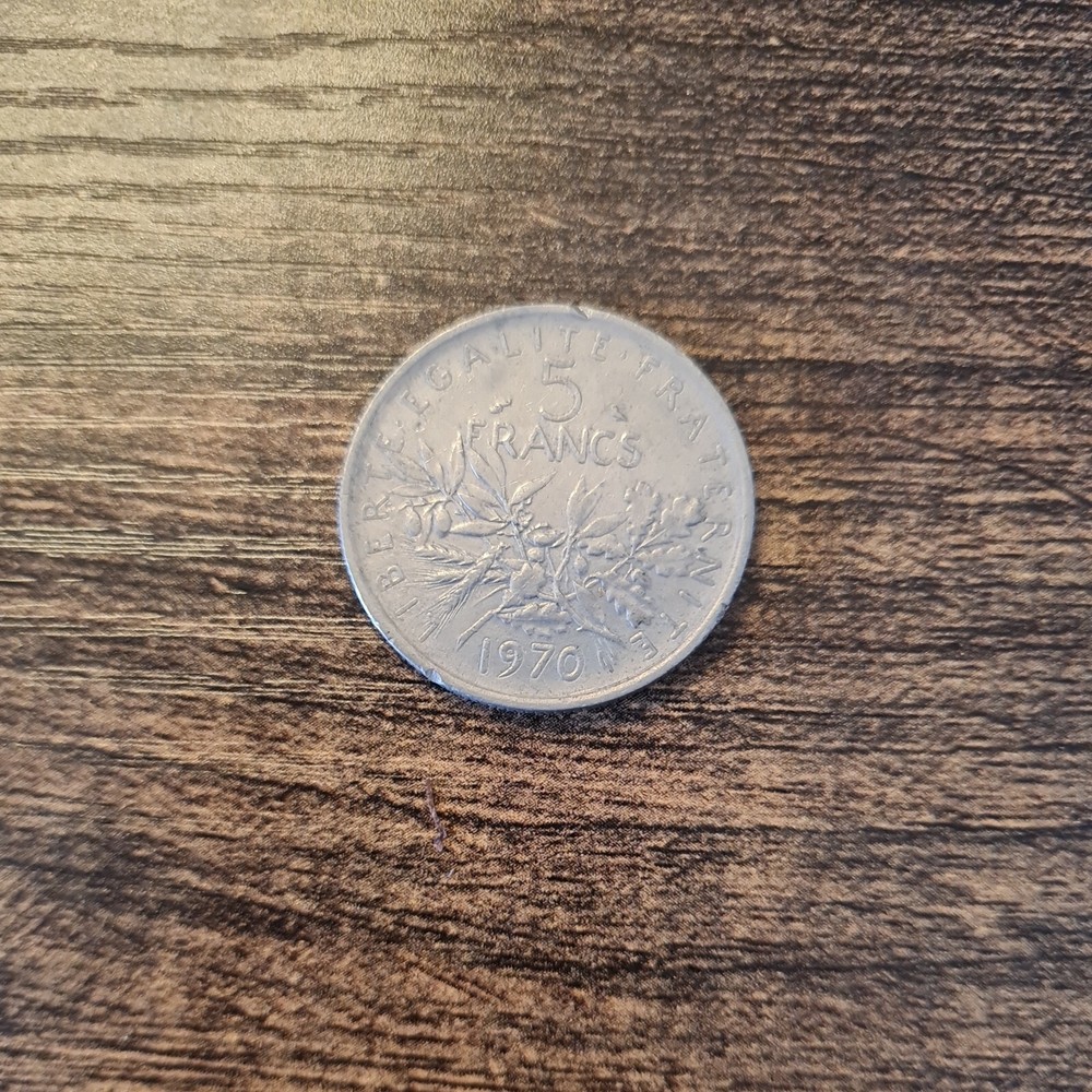 French 🇫🇷 5 Francs 1970 Vf