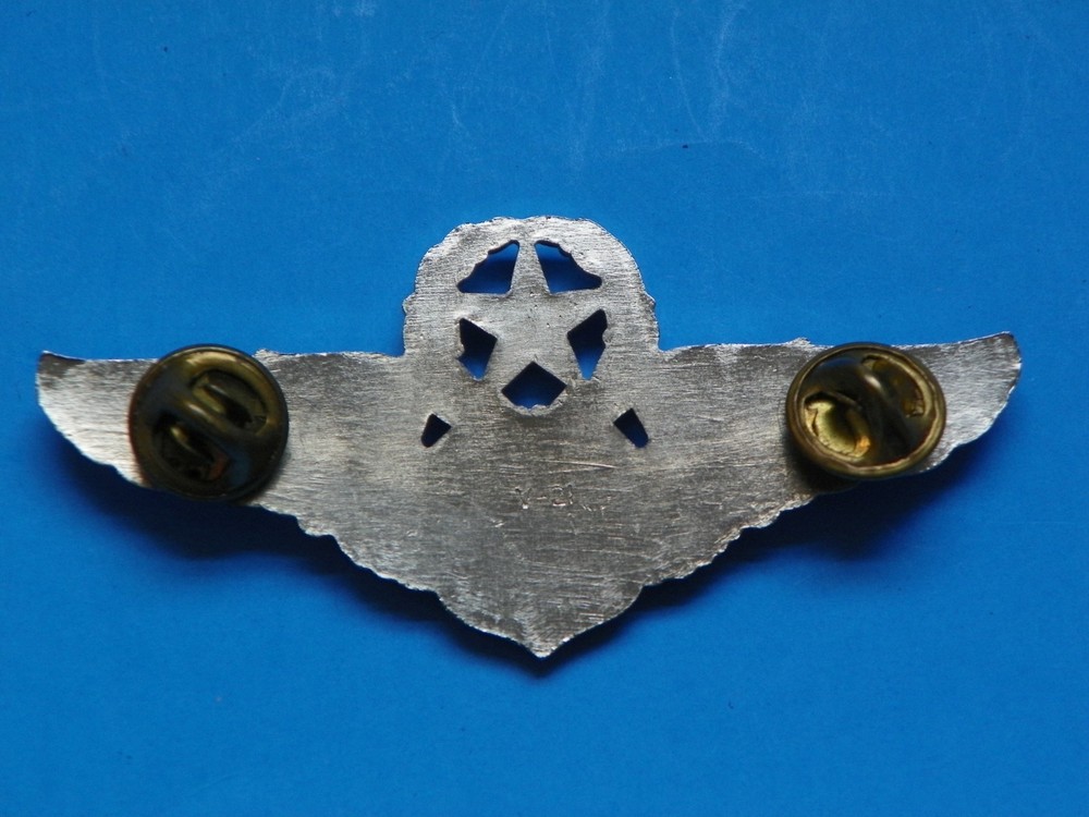 VIETNAM ORIGINAL 3" U.S. AIRFORCE MASTER NAVIGATOR WING-MAKER MARKED