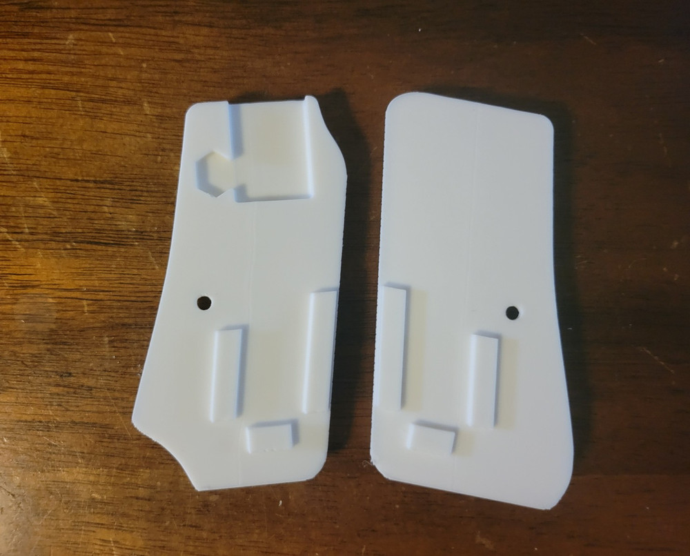 Beretta 1934 Grips Stipple Pattern White (3D printed)