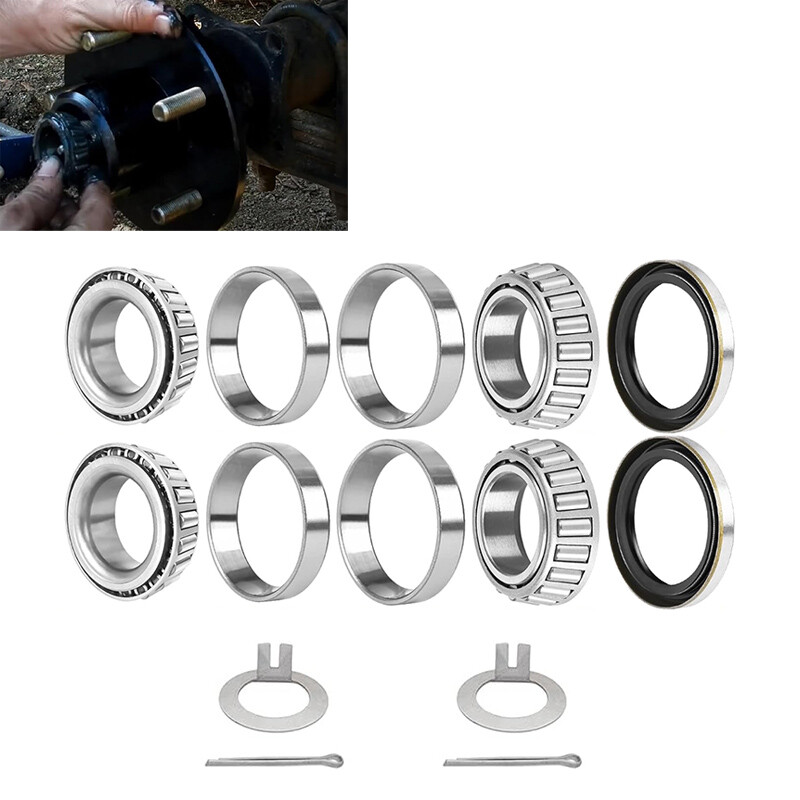 2 Pair Wheel Hub Trailer Bearing Kit L68149 L44649 for 3500 Lbs Trailer Axle #84