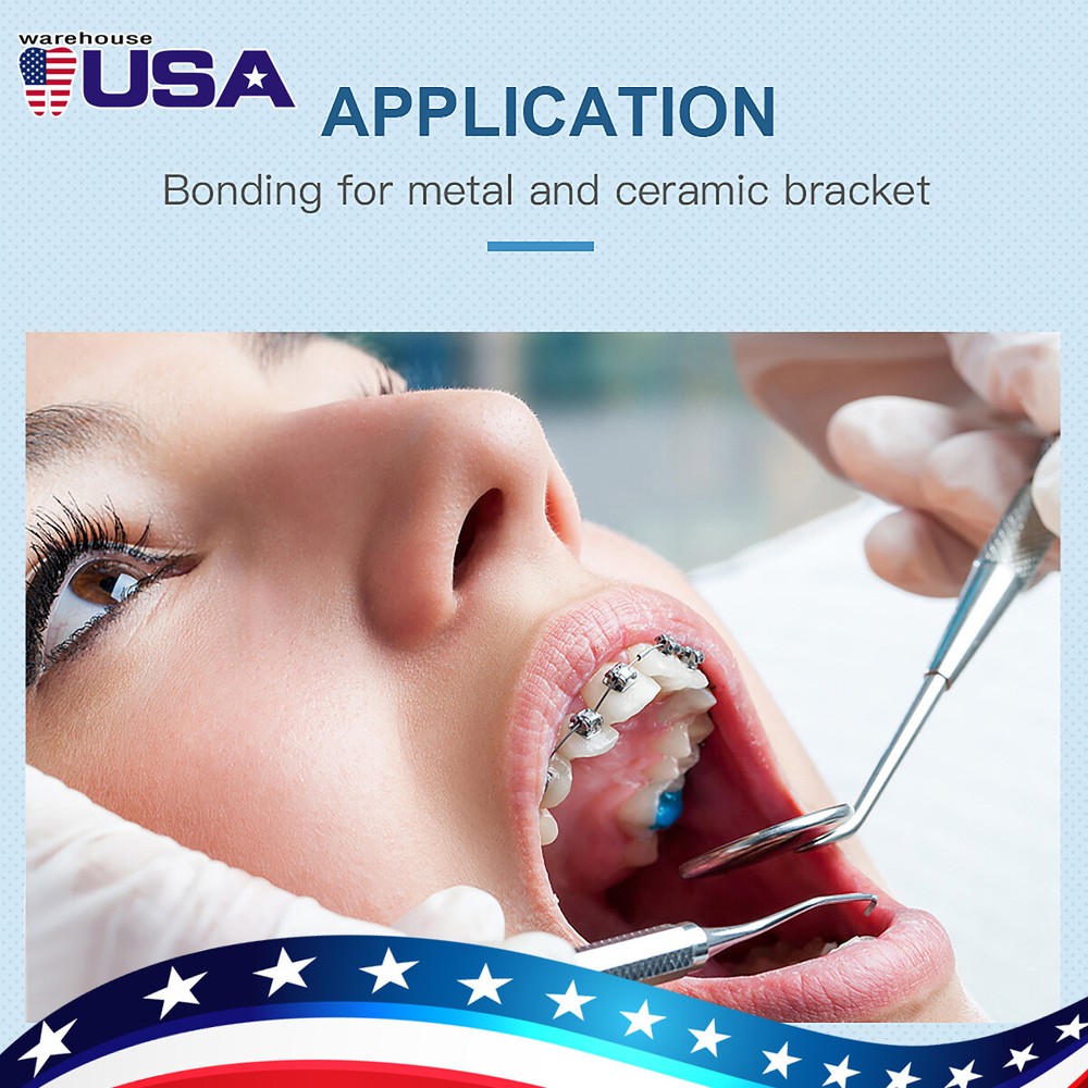 Dental Orthodontic Light Cure Brackets Bonding Adhesive Bonding System