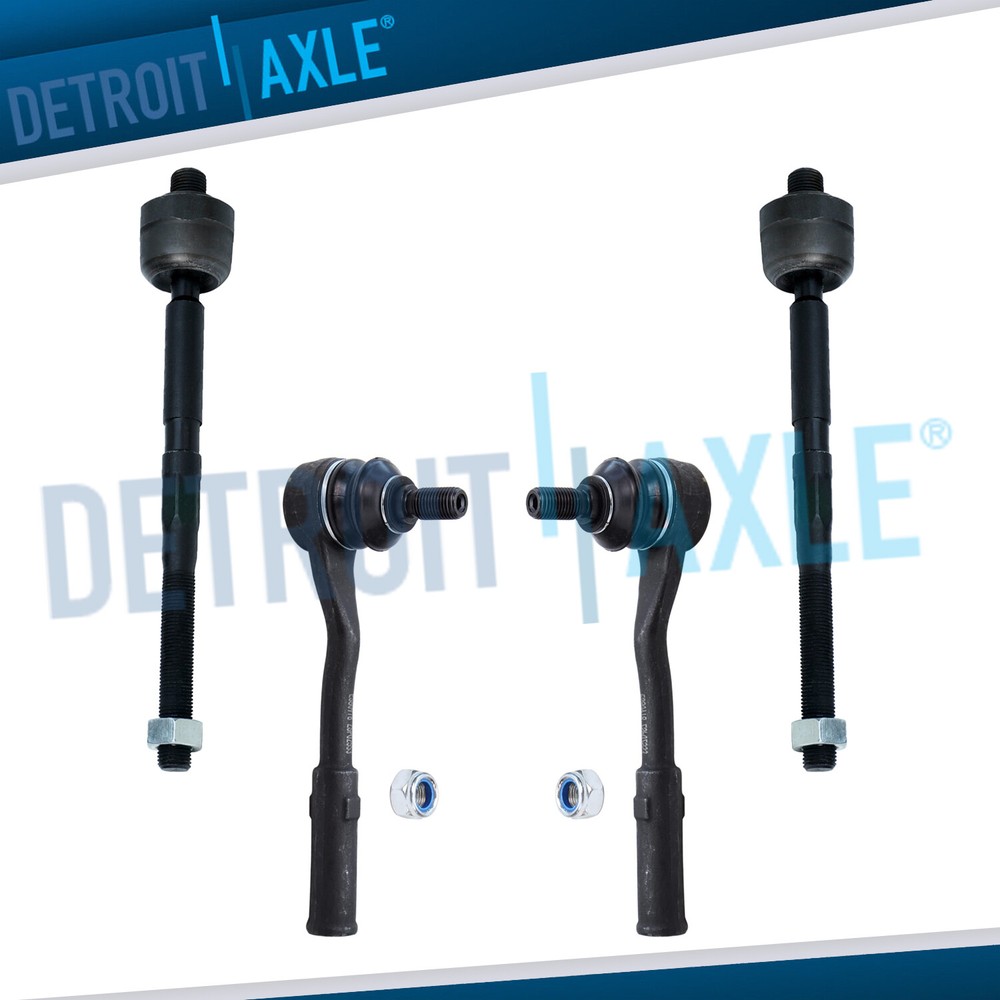 Both (2) Front Inner & Outer Tie Rod Ends for Mercedes Benz CL S SL Class