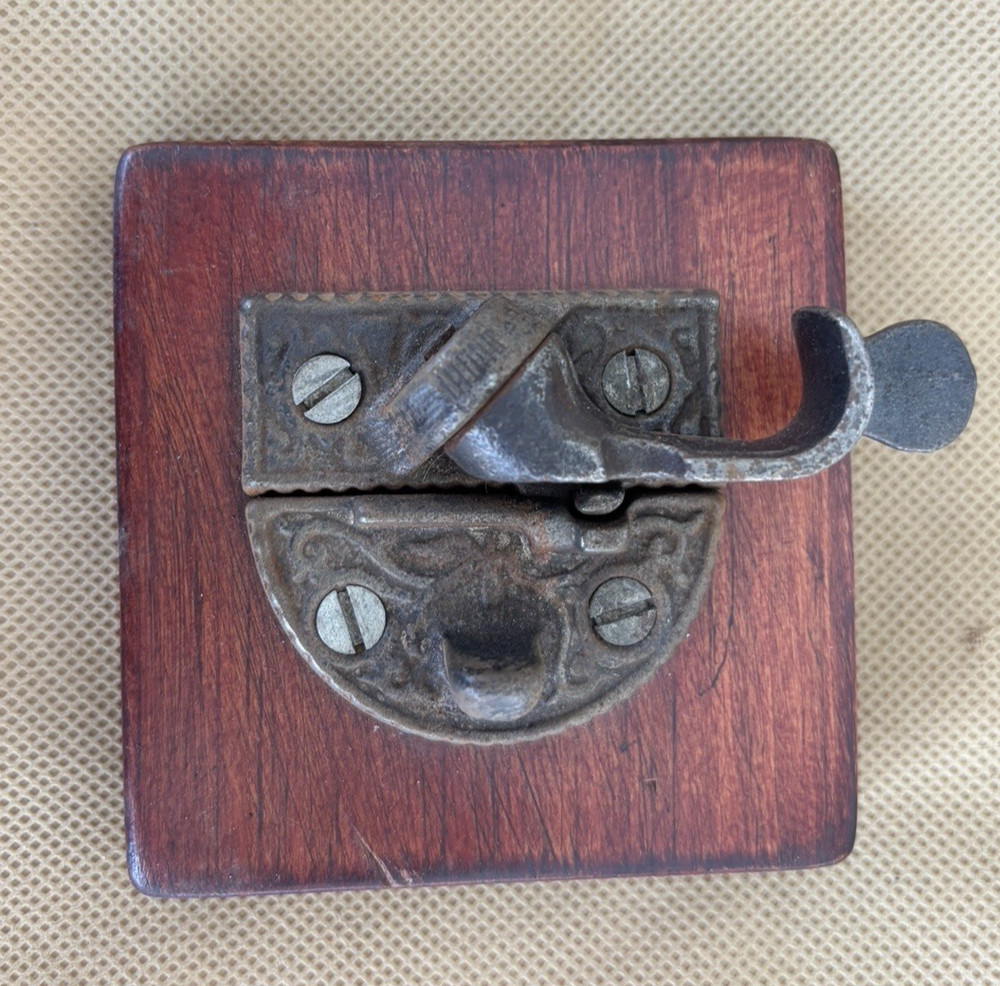 DECORATIVE Antique Window Lock Arm Sash SALESMAN SAMPLE