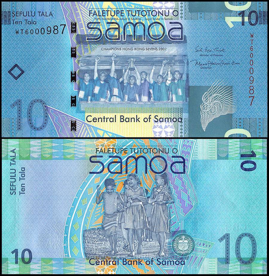Samoa 10 Tala, 2017 ND, P-39b, UNC X 10 PCS