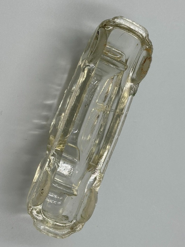 1940s Automobile STREAMLINED CAR Glass CANDY CONTAINER Vintage E&A 34