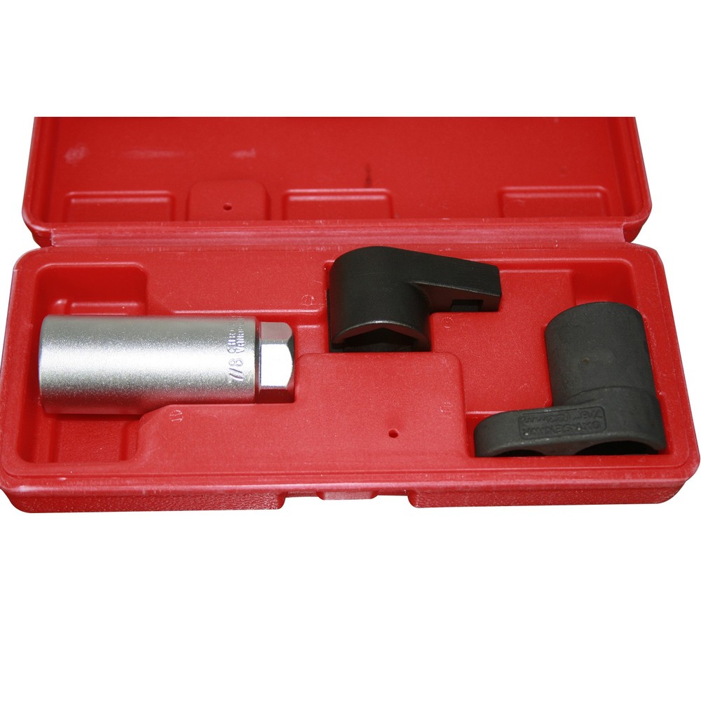 3X Oxygen Sensor Socket Wrench Set 6 Point 7/8" O2 Remover Installer Wrench Tool