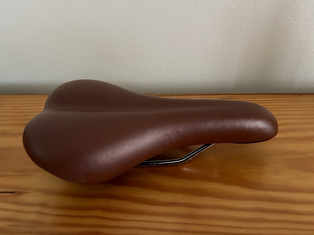 Brown Bicycle Saddle And Handlebar Grips