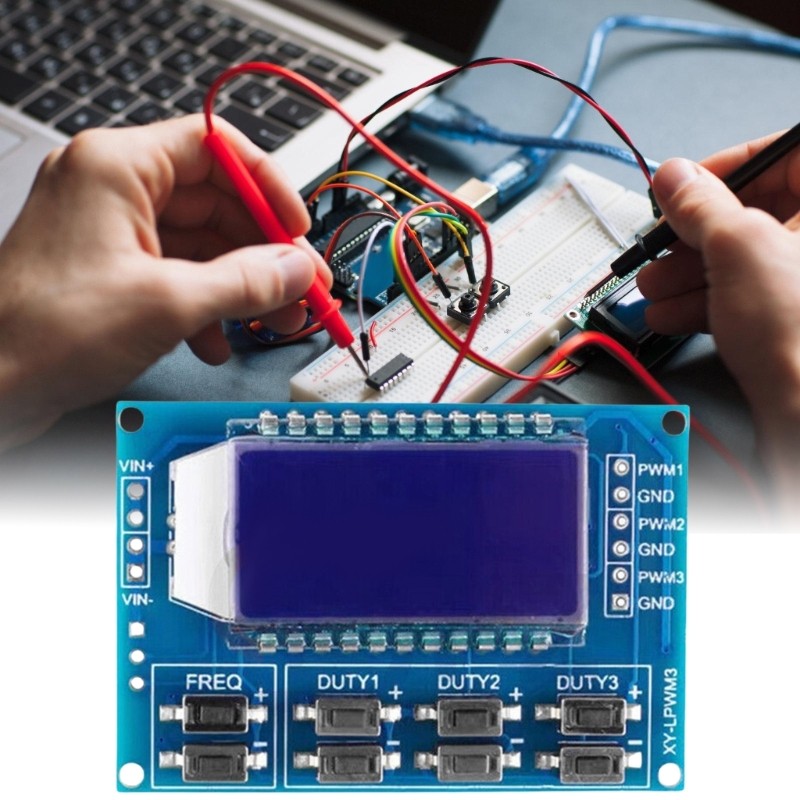 3 Channel PWM Pulse Generator Signal Generator Module Adjustable Frequency