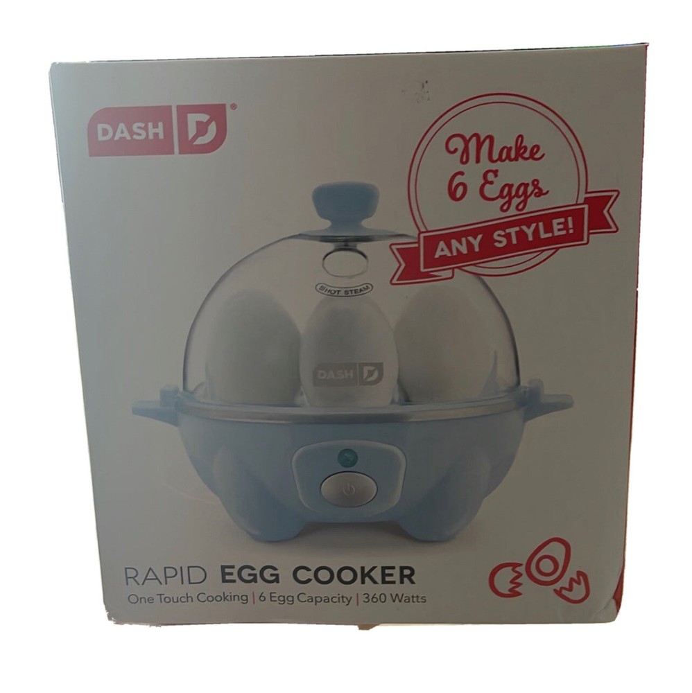 DASH Rapid Egg Cooker 6 Egg Capacity Electric Egg Cooker for Hard Boiled Eggs...
