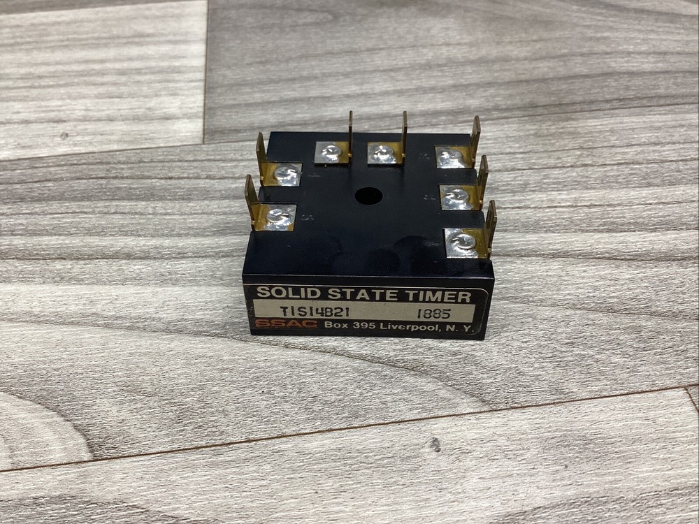 SSAC  T1S14B21 Solid State Time Delay Relay 7-Pin  #823F275