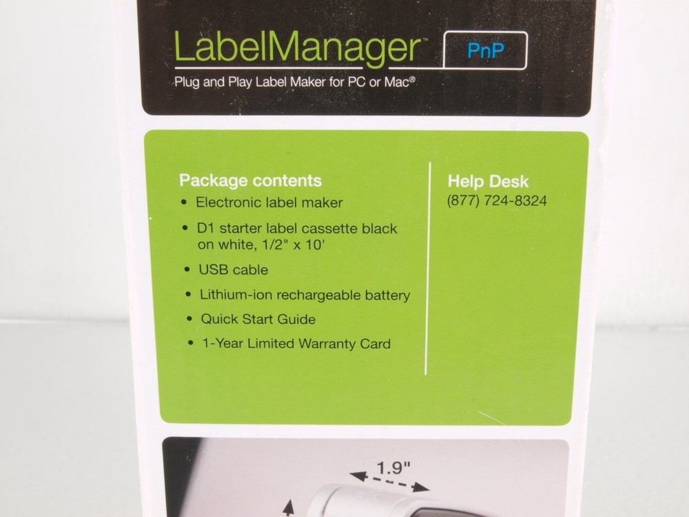 Dymo D1 Plug and Play Label Maker New Open Box PC Mac