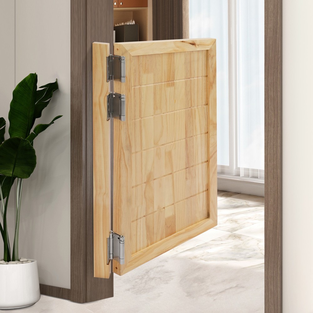 Partition Single-Door Leaf for Doorways w/ Doorpost & Hinge Multi-functional Use