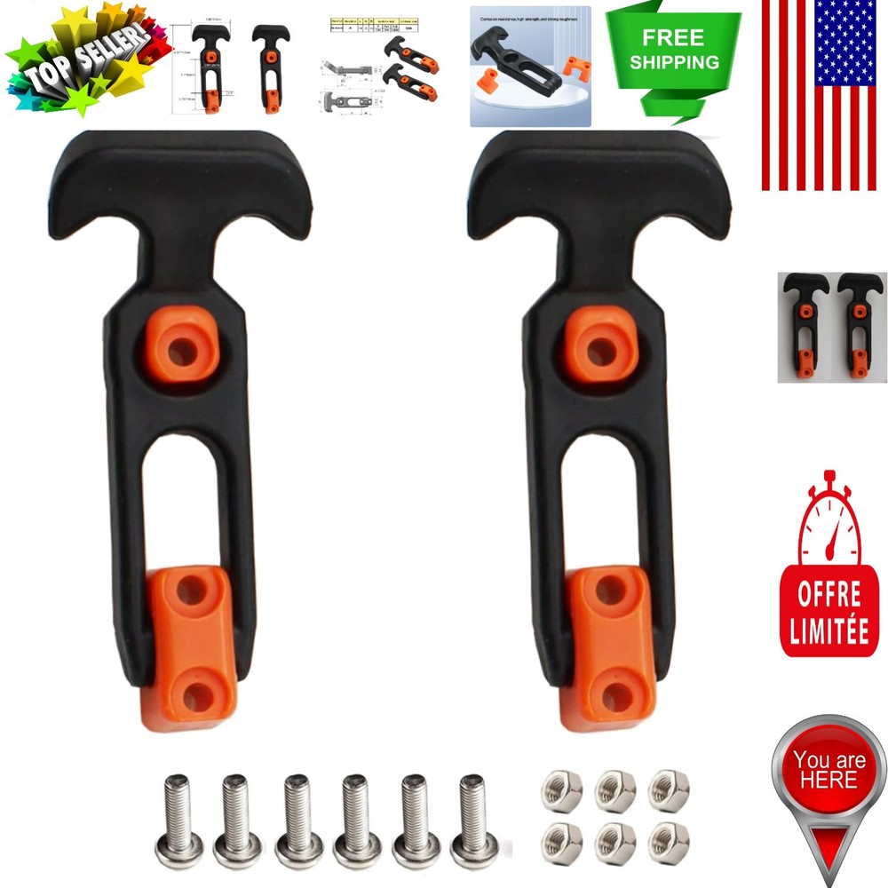 Flexible Multicolor Draw Latch for Automotive & Tool Box - Easy Install, 2 PCS