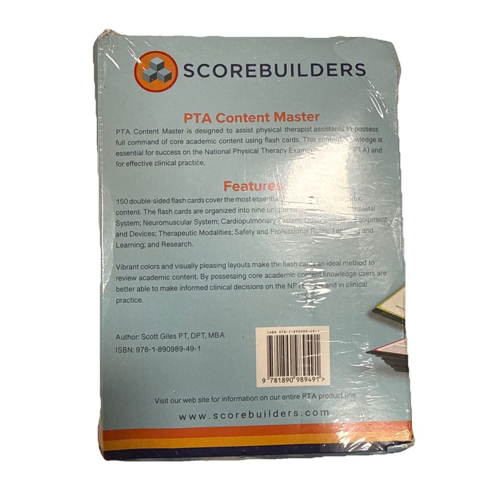 Scorebuilders PTA – Content Master Flash Cards-NEW-Sealed
