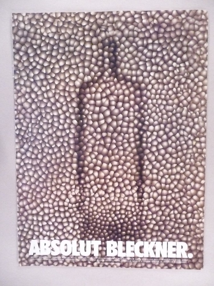 Absolut Vodka MAGAZINE AD - 2001 ~~ Absolut Bleckner