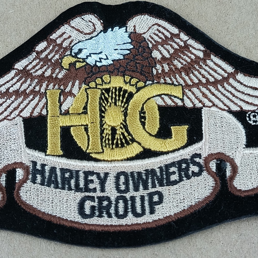 Harley Davidson Owners Group Jacket Patch HOG Eagle Felt Embroidered