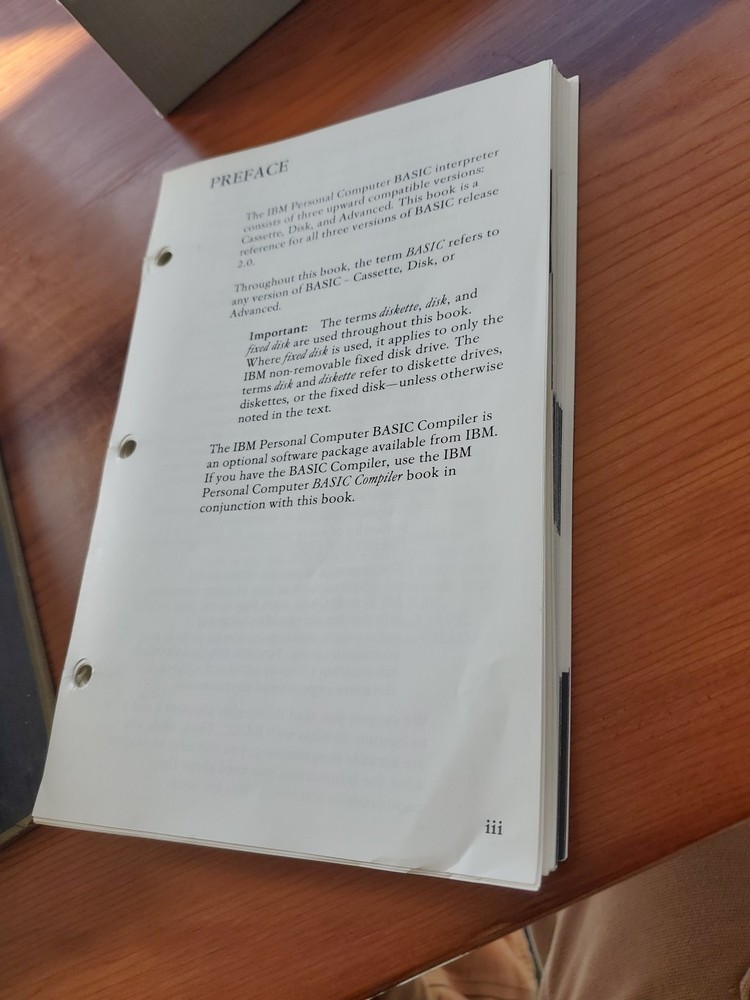 IBM Basic Personal Computer PC Hardware Reference Library 6025010 2nd ed. 1982