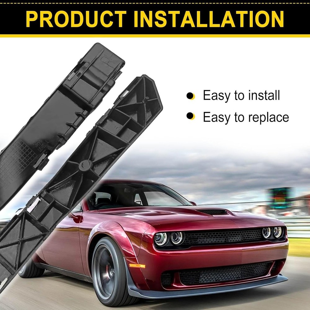Front Bumper Left Right Bracket Set Compatible with Dodge Journey 2009-2018