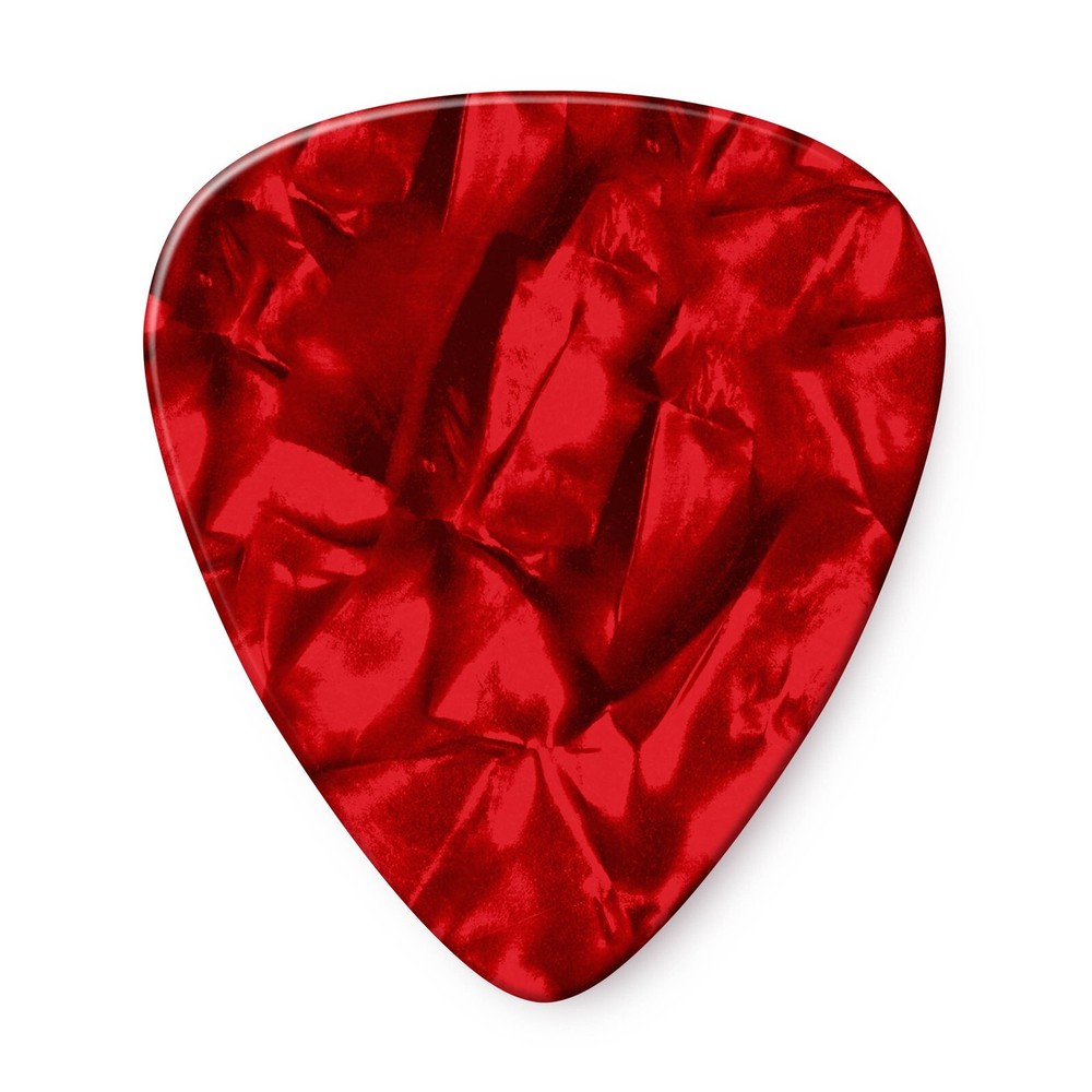 Dunlop Guitar Picks 12 Pack Celluloid Red Pearloid Medium .73mm