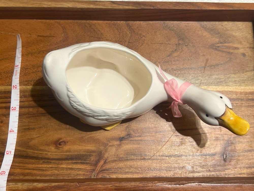 United Silver Cutlery Co Earthenware Duck Planters