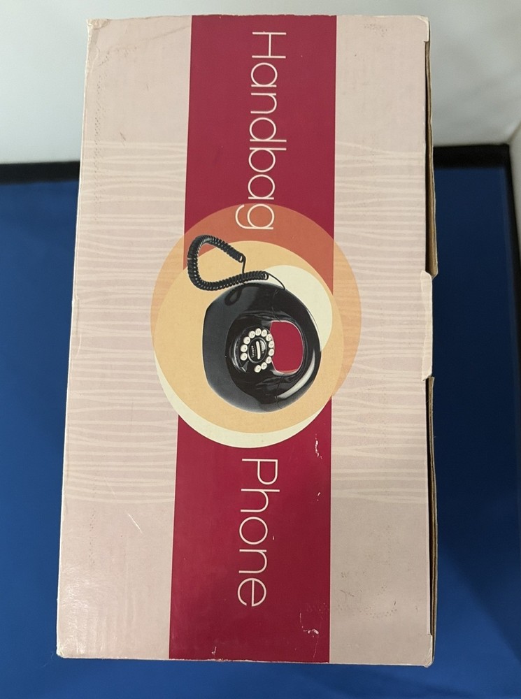 Vintage Donut Handbag Phone Push Button Polyconcept BLACK Retro