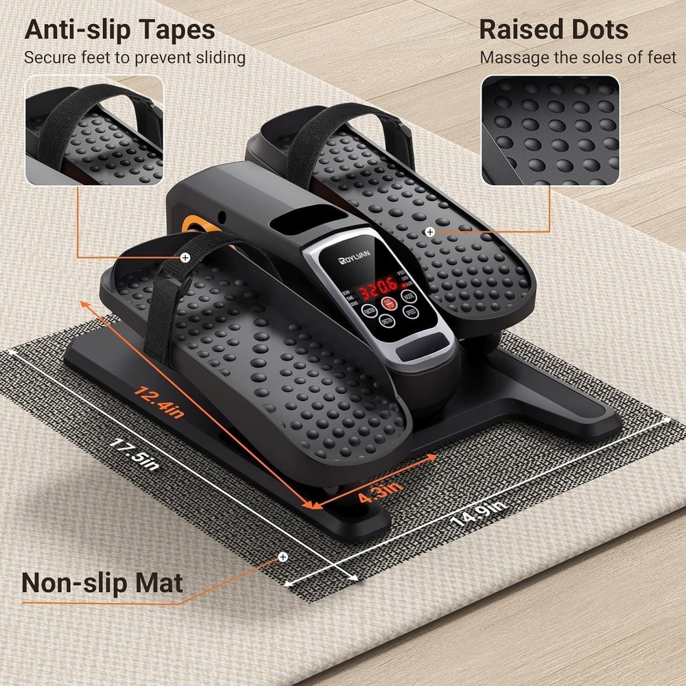 Under Desk Elliptical Exercise Machine Electric & Portable Ellipse Leg Exerciser
