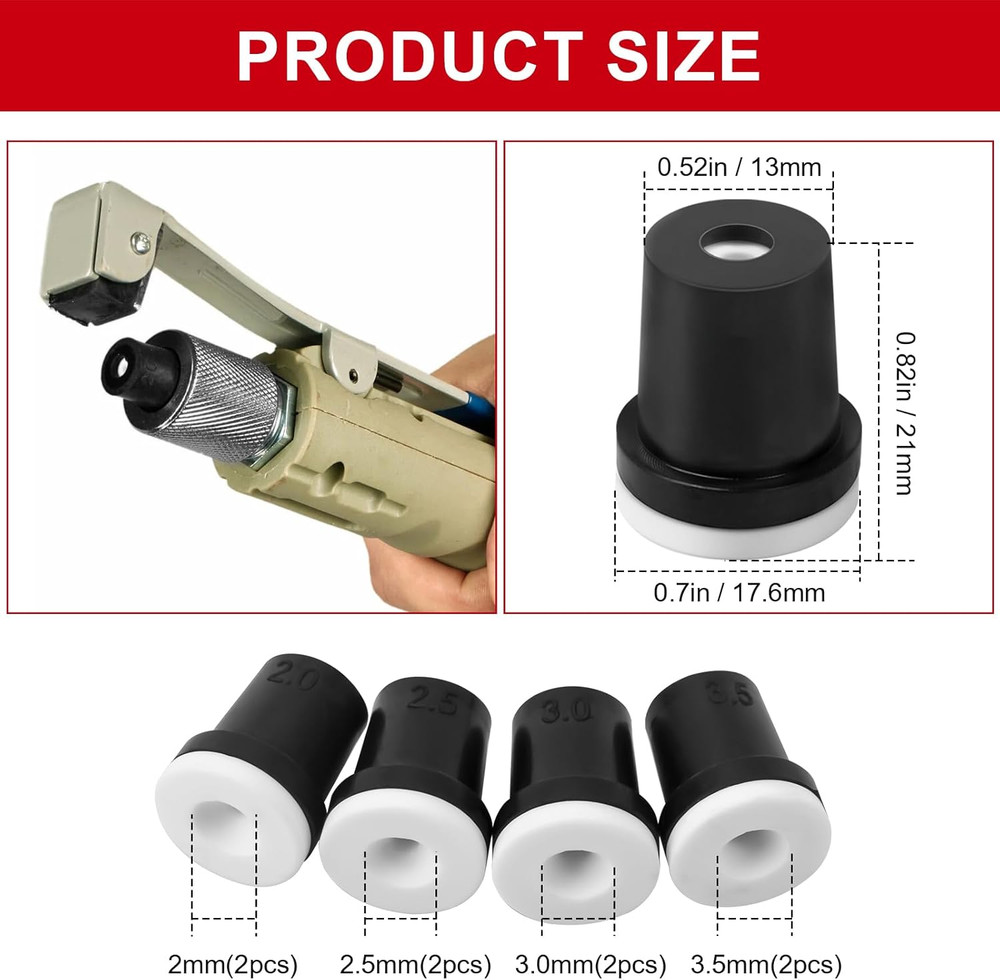 Sandblasting Nozzle Tips Kit, Abrasive Blast Sandblaster Gun Ceramic Tips 2Mm/2.