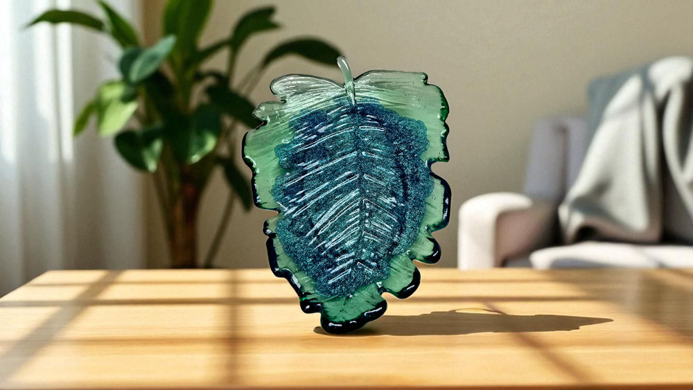 Resin Leaf Tray Set of 2