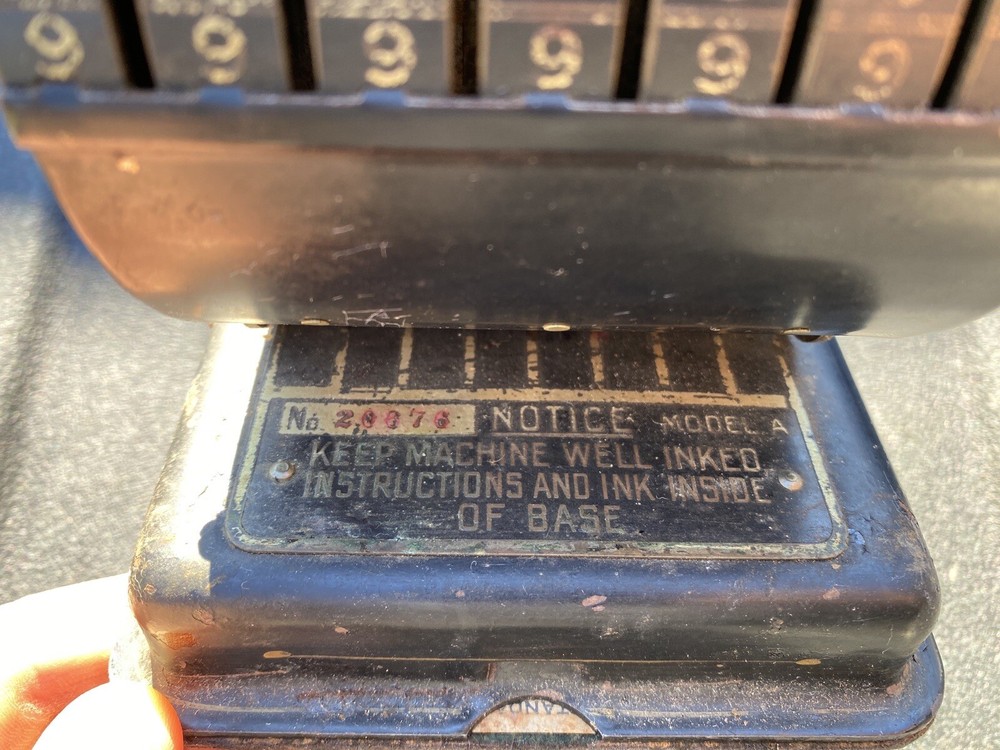 Vintage Check Writer by HEDMAN MFG CO