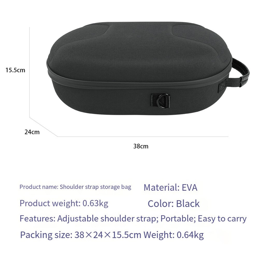 VR Carrying Case for 3 Portable Storage Bag Handlebar Suitcase for Meta 1635