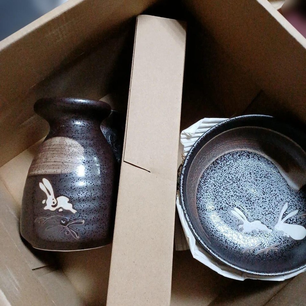 Rabbit pattern ceramic tableware set