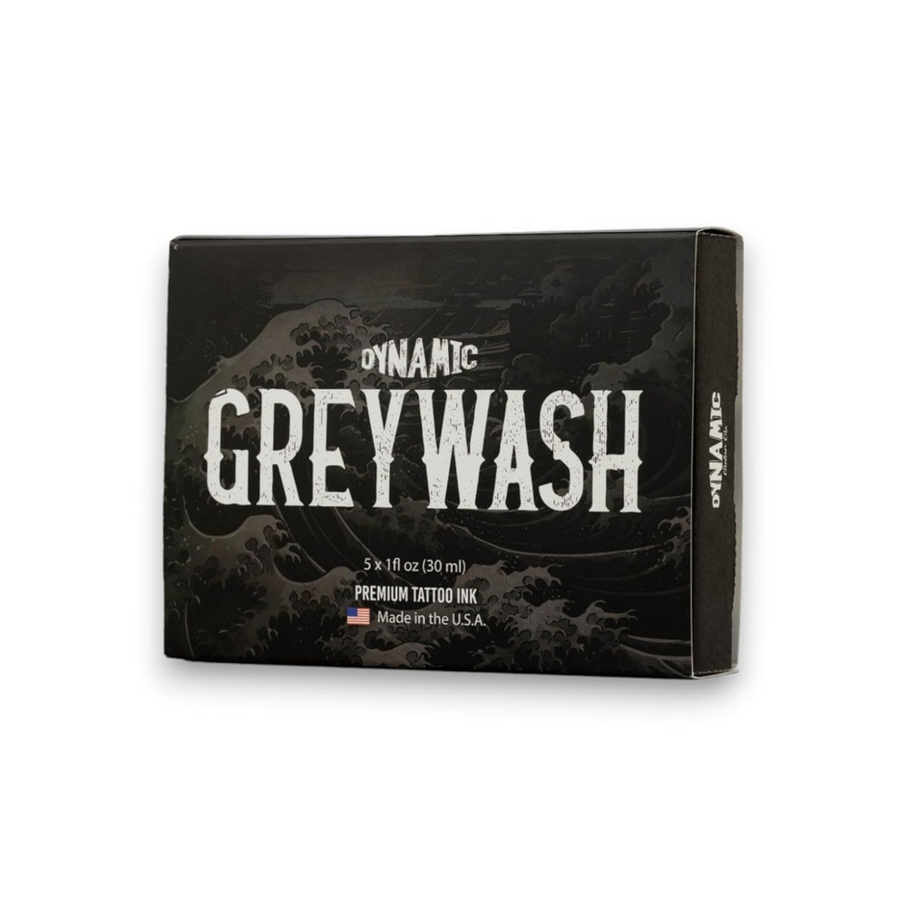 - Greywash Set, Premade Tattoo Greywash, Includes 4 Shades plus Mixing Solution,
