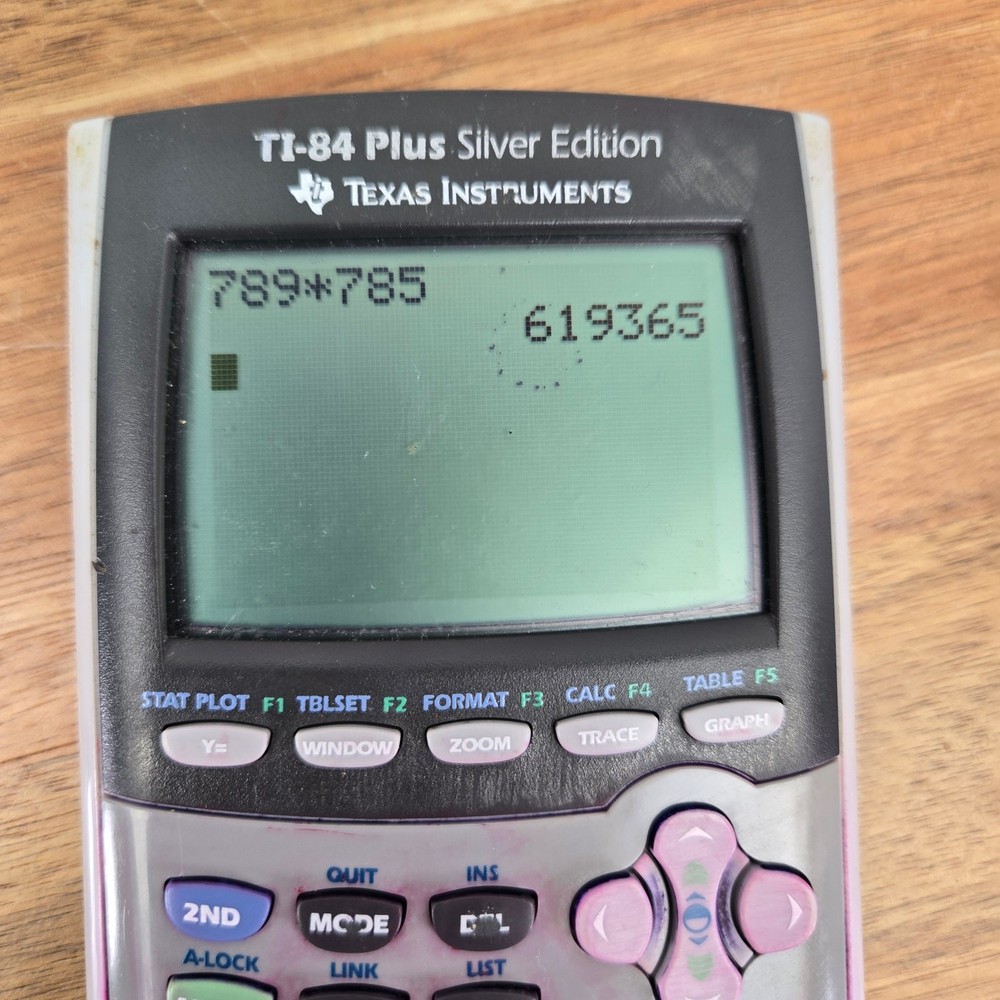 Texas Instruments TI-84 Plus Silver Edition Graphing Calculator Silver Gray Math